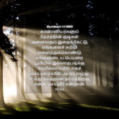 Picture 04 - யோசுவா 7:9 TAMIRV - கானானியர்களும் - Bible Verse Picture