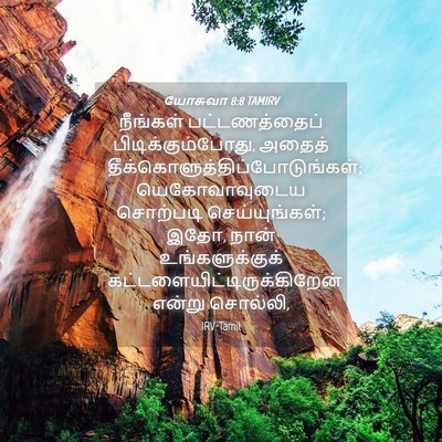 Picture 04 - யோசுவா 8:8 TAMIRV - நீங்கள் - Bible Verse Picture
