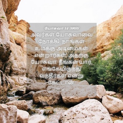 Picture 04 - யோசுவா 9:8 TAMIRV - அவர்கள் யோசுவாவை - Bible Verse Picture