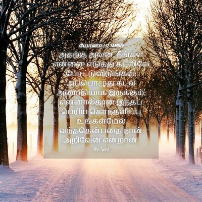 Picture 04 - யோனா 1:12 TAMIRV - அதற்கு அவன்: - Bible Verse Picture