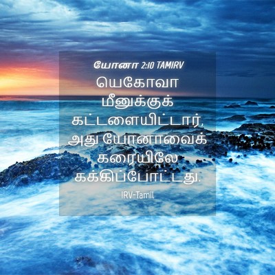 Picture 04 - யோனா 2:10 TAMIRV - யெகோவா மீனுக்குக் - Bible Verse Picture