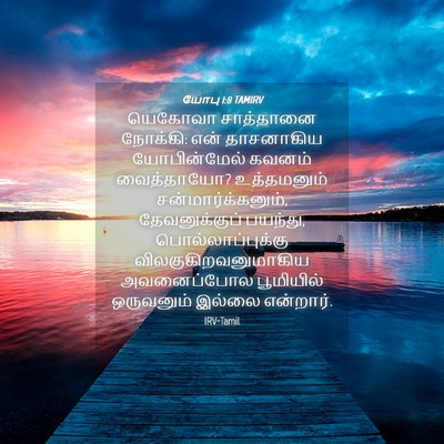 Picture 04 - யோபு 1:8 TAMIRV - யெகோவா சாத்தானை - Bible Verse Picture