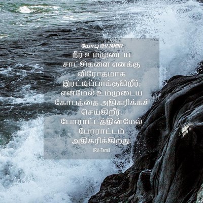 Picture 04 - யோபு 10:17 TAMIRV - நீர் உம்முடைய - Bible Verse Picture