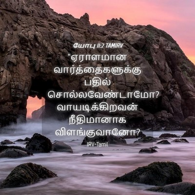 Picture 04 - யோபு 11:2 TAMIRV - “ஏராளமான - Bible Verse Picture