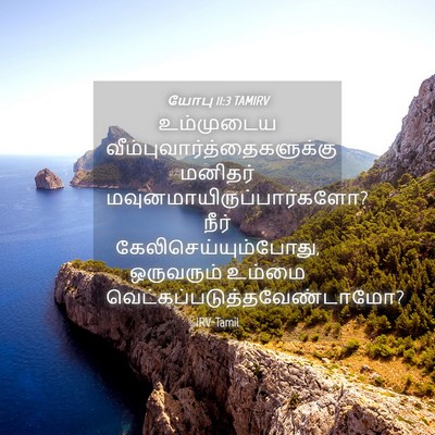 Picture 04 - யோபு 11:3 TAMIRV - உம்முடைய - Bible Verse Picture