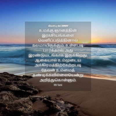 Picture 04 - யோபு 11:6 TAMIRV - உமக்கு ஞானத்தின் - Bible Verse Picture
