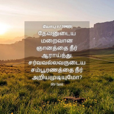 Picture 04 - யோபு 11:7 TAMIRV - தேவனுடைய மறைவான - Bible Verse Picture