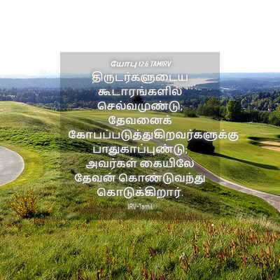 Picture 04 - யோபு 12:6 TAMIRV - திருடர்களுடைய - Bible Verse Picture