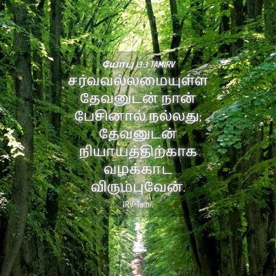 Picture 04 - யோபு 13:3 TAMIRV - சர்வவல்லமையுள்ள - Bible Verse Picture