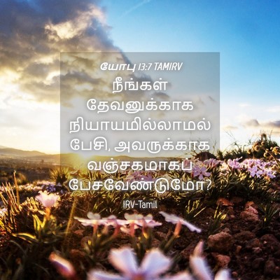 Picture 04 - யோபு 13:7 TAMIRV - நீங்கள் - Bible Verse Picture