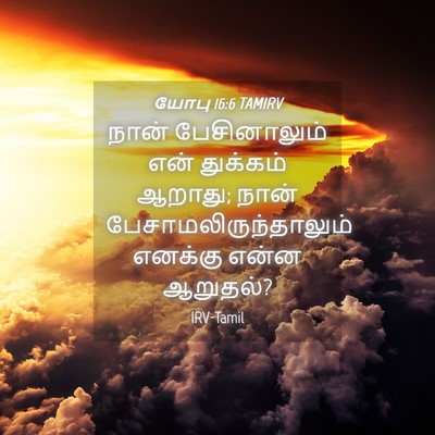 Picture 04 - யோபு 16:6 TAMIRV - நான் பேசினாலும் - Bible Verse Picture