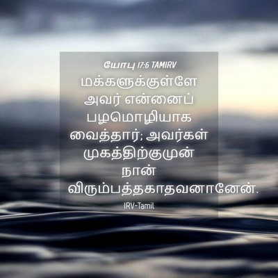 Picture 04 - யோபு 17:6 TAMIRV - மக்களுக்குள்ளே - Bible Verse Picture