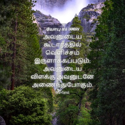 Picture 04 - யோபு 18:6 TAMIRV - அவனுடைய - Bible Verse Picture