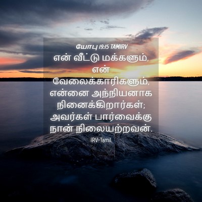 Picture 04 - யோபு 19:15 TAMIRV - என் வீட்டு - Bible Verse Picture