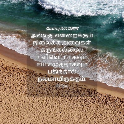 Picture 04 - யோபு 19:24 TAMIRV - அல்லது - Bible Verse Picture