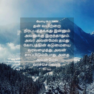 Picture 04 - யோபு 20:23 TAMIRV - தன் வயிற்றை - Bible Verse Picture