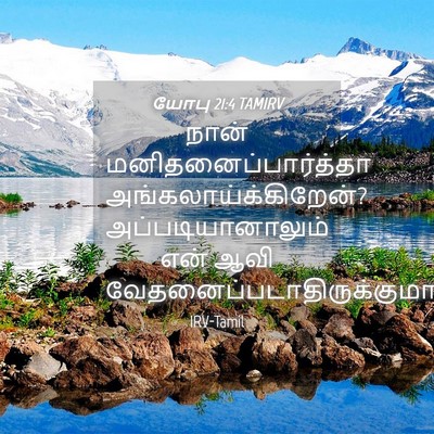 Picture 04 - யோபு 21:4 TAMIRV - நான் - Bible Verse Picture