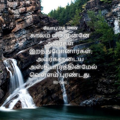 Picture 04 - யோபு 22:16 TAMIRV - காலம் வருமுன்னே - Bible Verse Picture