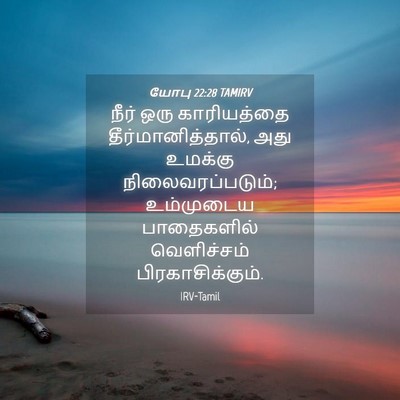 Picture 04 - யோபு 22:28 TAMIRV - நீர் ஒரு - Bible Verse Picture
