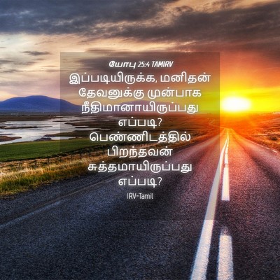 Picture 04 - யோபு 25:4 TAMIRV - இப்படியிருக்க, - Bible Verse Picture