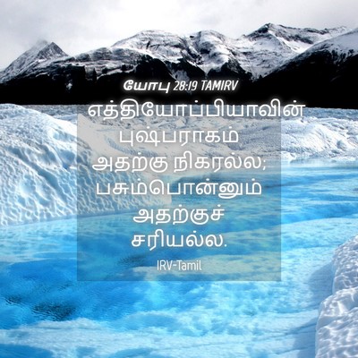 Picture 04 - யோபு 28:19 TAMIRV -  - Bible Verse Picture