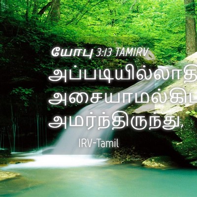 Picture 04 - யோபு 3:13 TAMIRV -  - Bible Verse Picture
