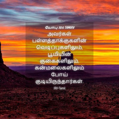Picture 04 - யோபு 30:6 TAMIRV - அவர்கள் - Bible Verse Picture