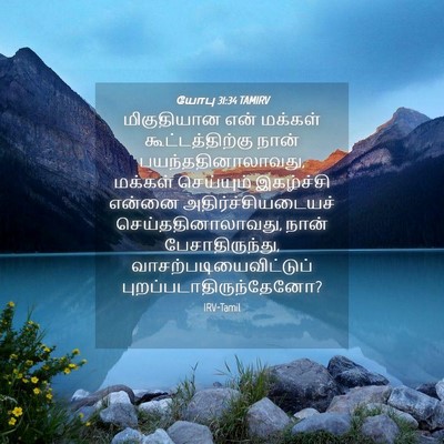 Picture 04 - யோபு 31:34 TAMIRV - மிகுதியான என் - Bible Verse Picture