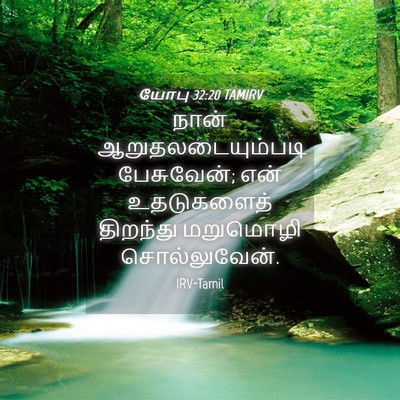 Picture 04 - யோபு 32:20 TAMIRV - நான் - Bible Verse Picture