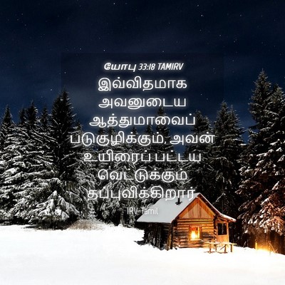 Picture 04 - யோபு 33:18 TAMIRV - இவ்விதமாக அவனுடைய - Bible Verse Picture