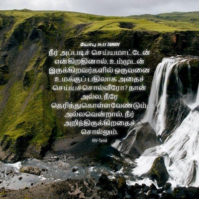 Picture 04 - யோபு 34:33 TAMIRV - நீர் அப்படிச் - Bible Verse Picture