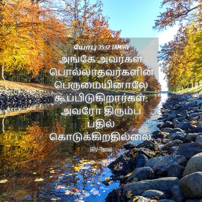 Picture 04 - யோபு 35:12 TAMIRV - அங்கே அவர்கள் - Bible Verse Picture