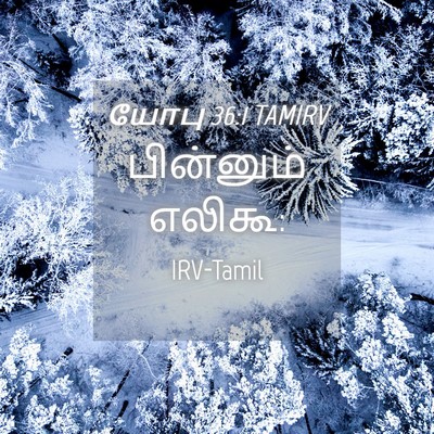 Picture 04 - யோபு 36:1 TAMIRV - பின்னும் - Bible Verse Picture