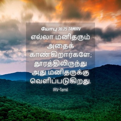 Picture 04 - யோபு 36:25 TAMIRV - எல்லா மனிதரும் - Bible Verse Picture