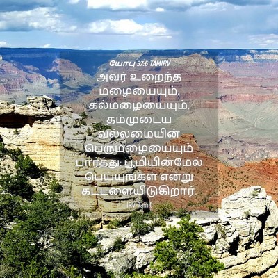Picture 04 - யோபு 37:6 TAMIRV - அவர் உறைந்த - Bible Verse Picture