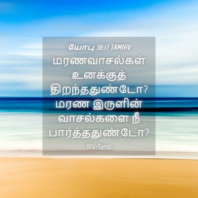 Picture 04 - யோபு 38:17 TAMIRV - மரணவாசல்கள் - Bible Verse Picture