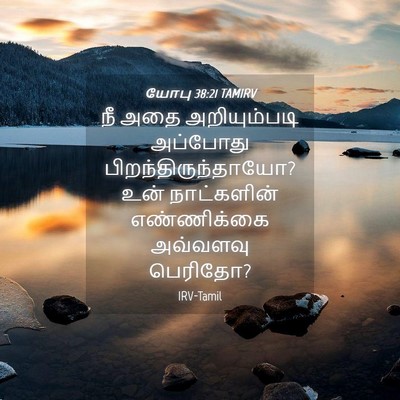Picture 04 - யோபு 38:21 TAMIRV - நீ அதை அறியும்படி - Bible Verse Picture