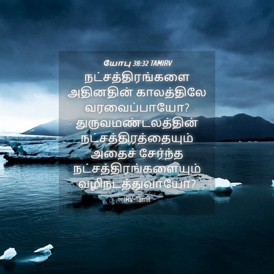 Picture 04 - யோபு 38:32 TAMIRV - நட்சத்திரங்களை - Bible Verse Picture