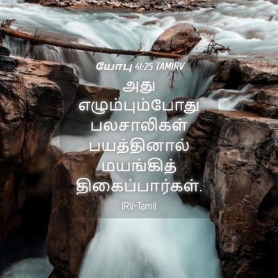 Picture 04 - யோபு 41:25 TAMIRV - அது எழும்பும்போது - Bible Verse Picture