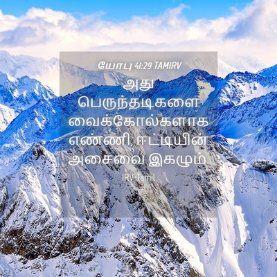 Picture 04 - யோபு 41:29 TAMIRV - அது பெருந்தடிகளை - Bible Verse Picture
