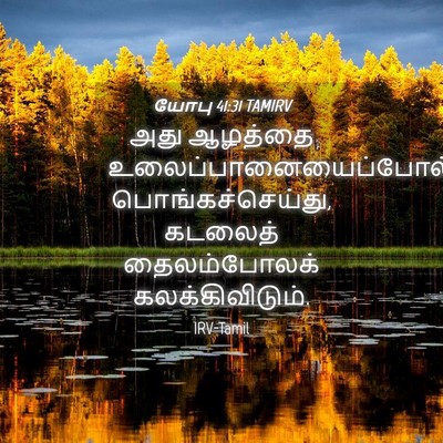 Picture 04 - யோபு 41:31 TAMIRV - அது ஆழத்தை - Bible Verse Picture
