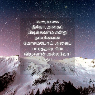 Picture 04 - யோபு 41:9 TAMIRV - இதோ, அதைப் - Bible Verse Picture