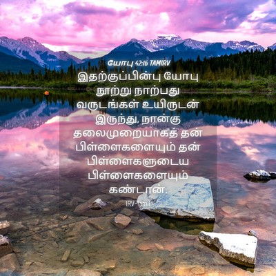 Picture 04 - யோபு 42:16 TAMIRV - இதற்குப்பின்பு - Bible Verse Picture