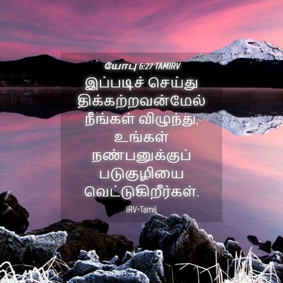 Picture 04 - யோபு 6:27 TAMIRV - இப்படிச் செய்து - Bible Verse Picture