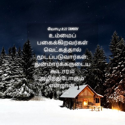 Picture 04 - யோபு 8:22 TAMIRV - உம்மைப் - Bible Verse Picture