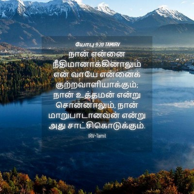 Picture 04 - யோபு 9:20 TAMIRV - நான் என்னை - Bible Verse Picture