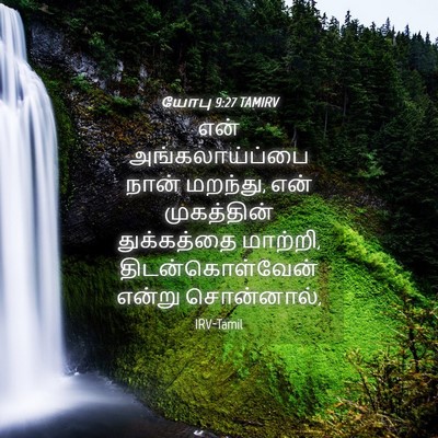 Picture 04 - யோபு 9:27 TAMIRV - என் அங்கலாய்ப்பை - Bible Verse Picture