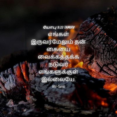 Picture 04 - யோபு 9:33 TAMIRV - எங்கள் - Bible Verse Picture