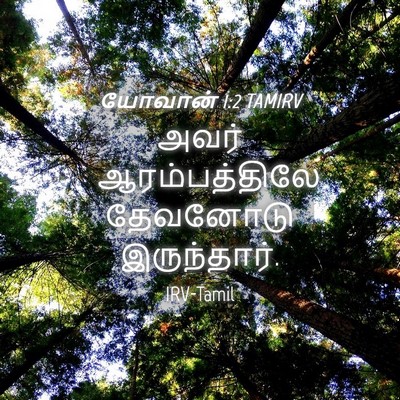 Picture 04 - யோவான் 1:2 TAMIRV - அவர் ஆரம்பத்திலே - Bible Verse Picture
