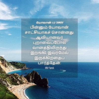 Picture 04 - யோவான் 1:32 TAMIRV - பின்னும் யோவான் - Bible Verse Picture